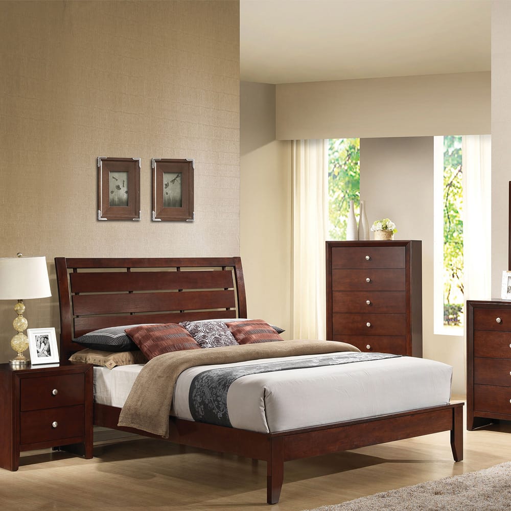 ACME Furniture - Ilana - Eastern King Bed - Brown Cherry - 20397EK view 5