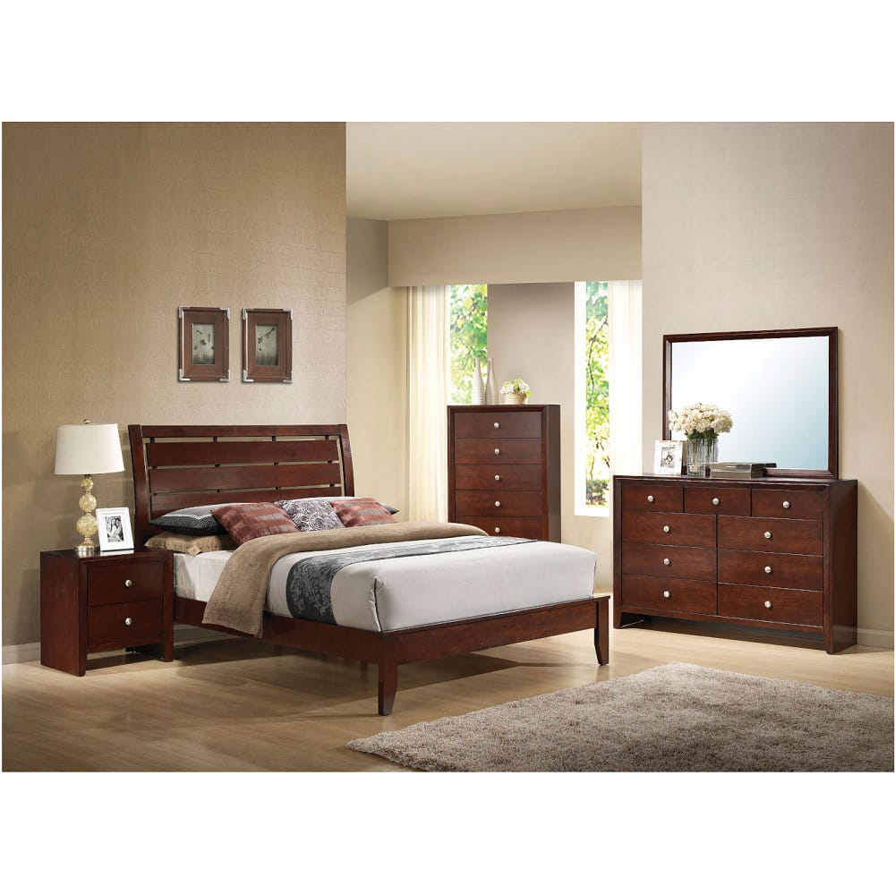 ACME Furniture - Ilana - Eastern King Bed - Brown Cherry - 20397EK view 6