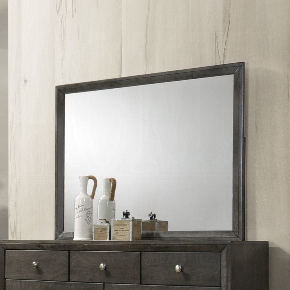 ACME Furniture - Ilana Mirror - Gray Finish - 28474 view 3