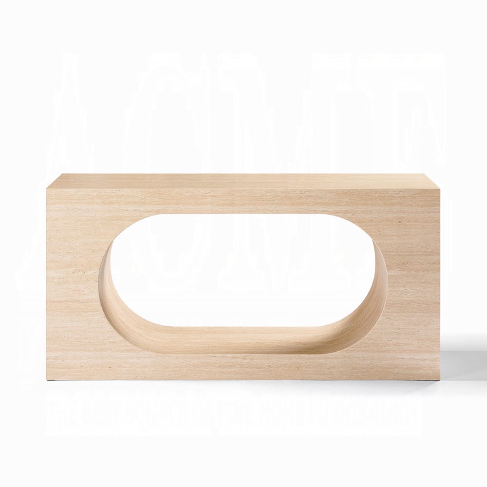 ACME Furniture - Inca - Console Table - Travertine Stone  - AC04737 view 2