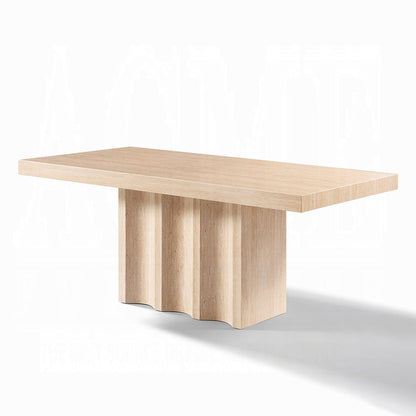 ACME Furniture - Inca - Dining Table - Travertine Stone  - DN04745 view 1