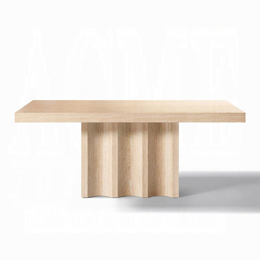 ACME Furniture - Inca - Dining Table - Travertine Stone  - DN04745 view 2