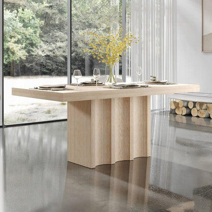 ACME Furniture - Inca - Dining Table - Travertine Stone  - DN04745 view 4