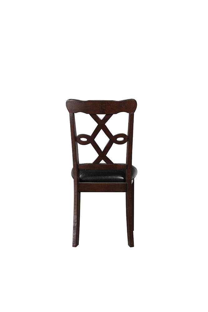 ACME Furniture - Ingeborg 5Pc Pack Dining Set - Black Synthetic Leather & Espresso - 71835 veiw 3