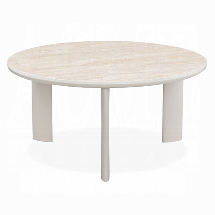 ACME Furniture - Ingram Coffee Table - Ceramic Top & Light Gray Finish - LV03115 veiw 1