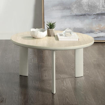 ACME Furniture - Ingram Coffee Table - Ceramic Top & Light Gray Finish - LV03115 veiw 3