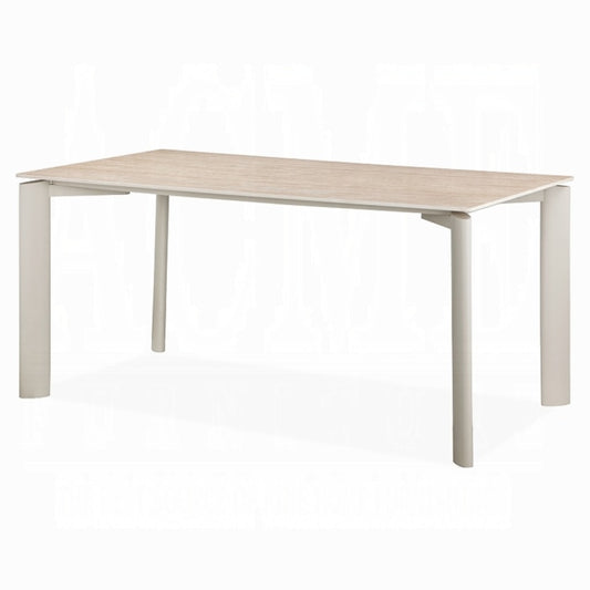 ACME Furniture - Ingram Dining Table - Ceramic Top & Light Gray Finish - DN03105 view 1