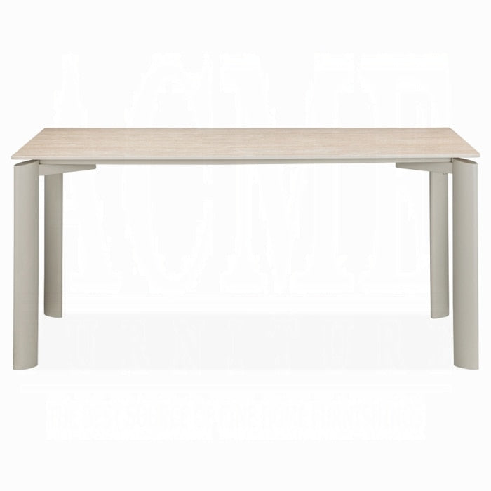 ACME Furniture - Ingram Dining Table - Ceramic Top & Light Gray Finish - DN03105 veiw 2