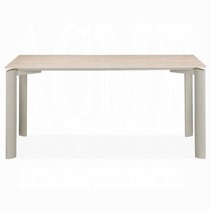 ACME Furniture - Ingram Dining Table - Ceramic Top & Light Gray Finish - DN03105 veiw 2