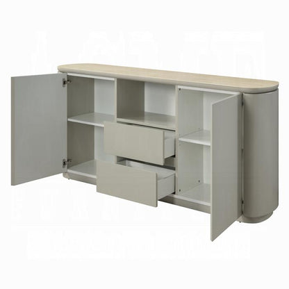 ACME Furniture - Ingram Server - Ceramic Top & Light Gray Finish - DN03108 veiw 2