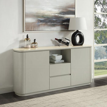 ACME Furniture - Ingram Server - Ceramic Top & Light Gray Finish - DN03108 veiw 3