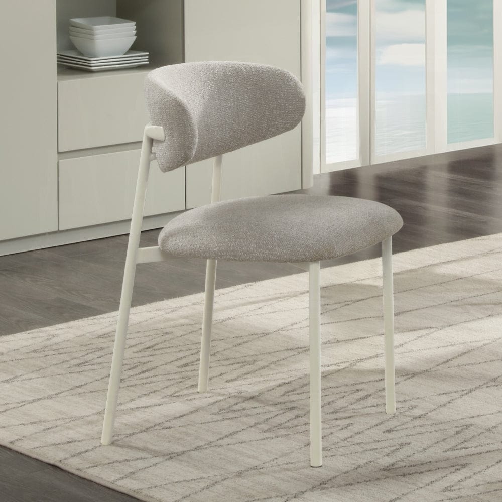 ACME Furniture - Ingram Side Chair (Set of 2) - Light Gray Finish - DN03106 view 6