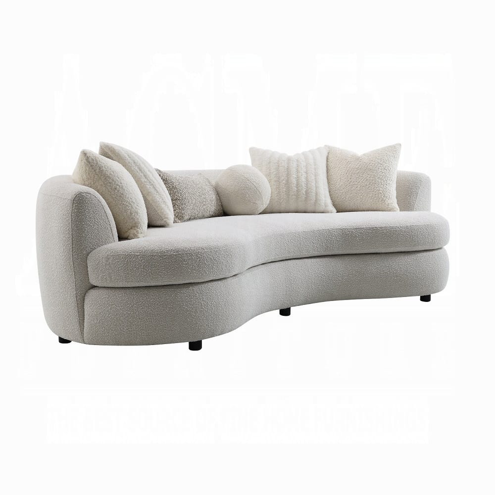 ACME Furniture - Iniko Sofa w/6 Pillows - Beige Boucle - LV02542 view 1