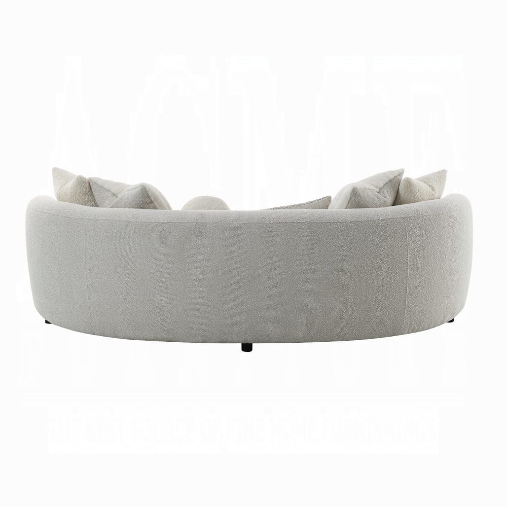 ACME Furniture - Iniko Sofa w/6 Pillows - Beige Boucle - LV02542 view 4