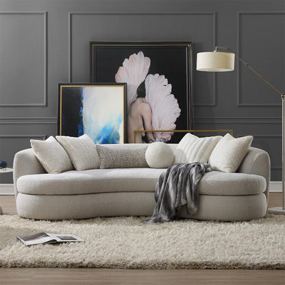ACME Furniture - Iniko Sofa w/6 Pillows - Beige Boucle - LV02542 view 5