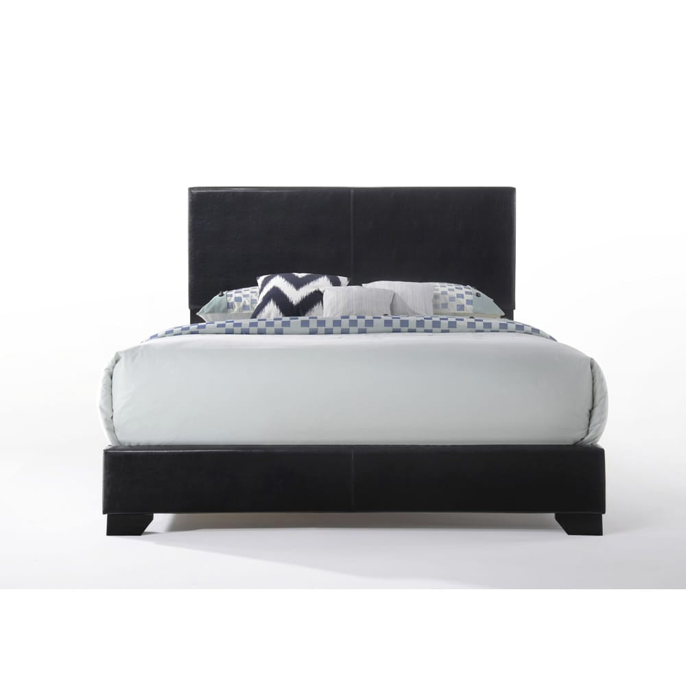 ACME Furniture - Ireland III - Eastern King Bed - Black Synthetic Leather - 14337EK view 4