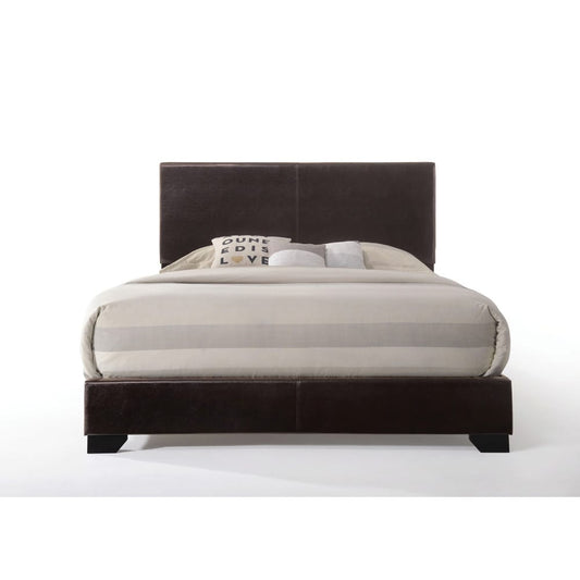 ACME Furniture - Ireland III - Eastern King Bed - Brown Synthetic Leather - 14367EK view 2