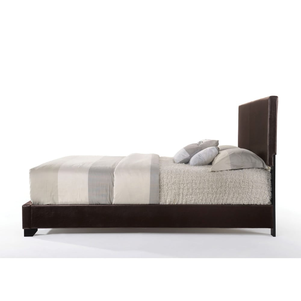 ACME Furniture - Ireland III - Eastern King Bed - Brown Synthetic Leather - 14367EK view 3
