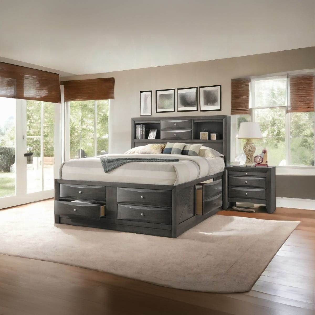 ACME Furniture - Ireland Queen Bed w/Storage - 22700Q view 8