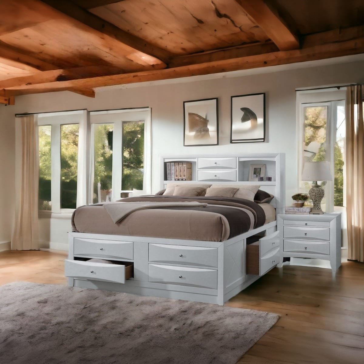 ACME Furniture - Ireland Queen Bed w/Storage - 21700Q view 8