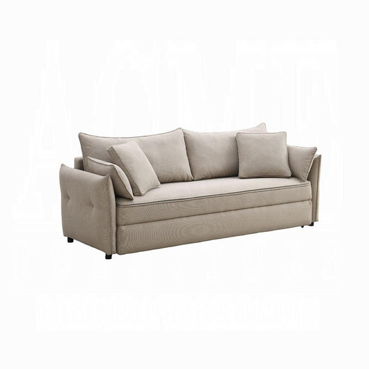 ACME Furniture - Irina Sofa w/Sleeper - Beige Fabric - LV03110 view 1
