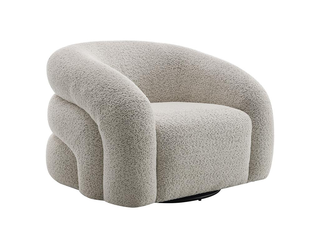 ACME Furniture - Irma Chair w/Swivel - Gray Boucle - LV02569 veiw 2