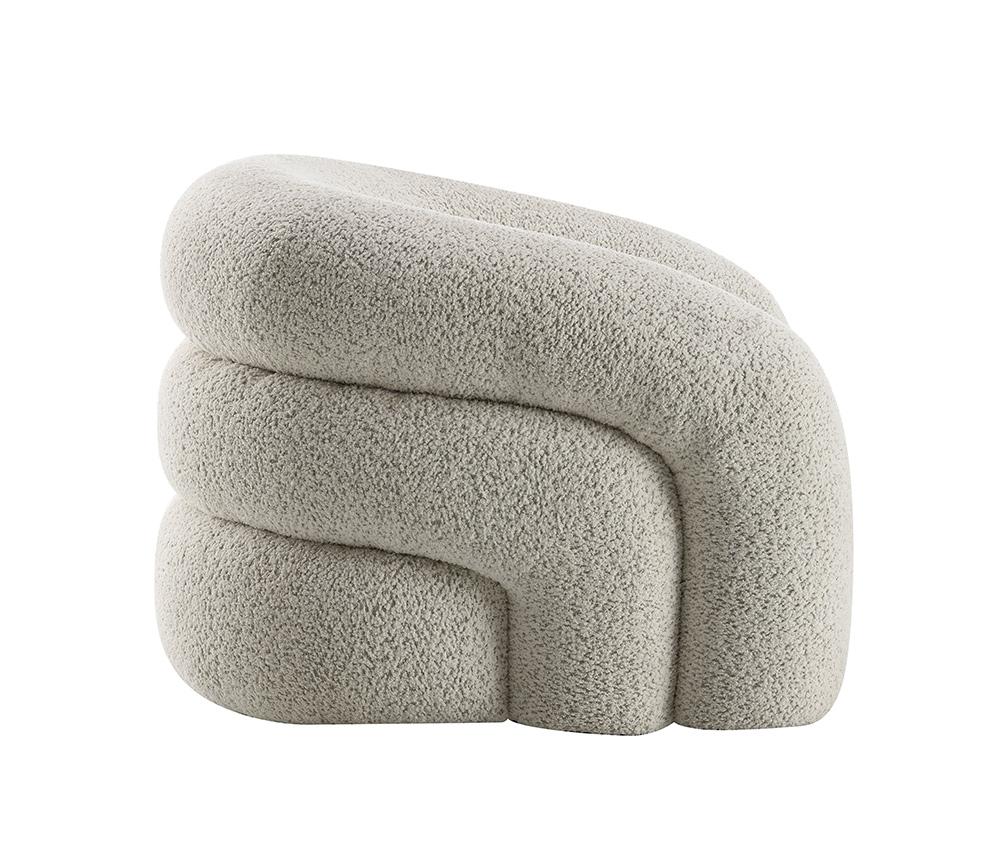 ACME Furniture - Irma Chair w/Swivel - Gray Boucle - LV02569 veiw 4
