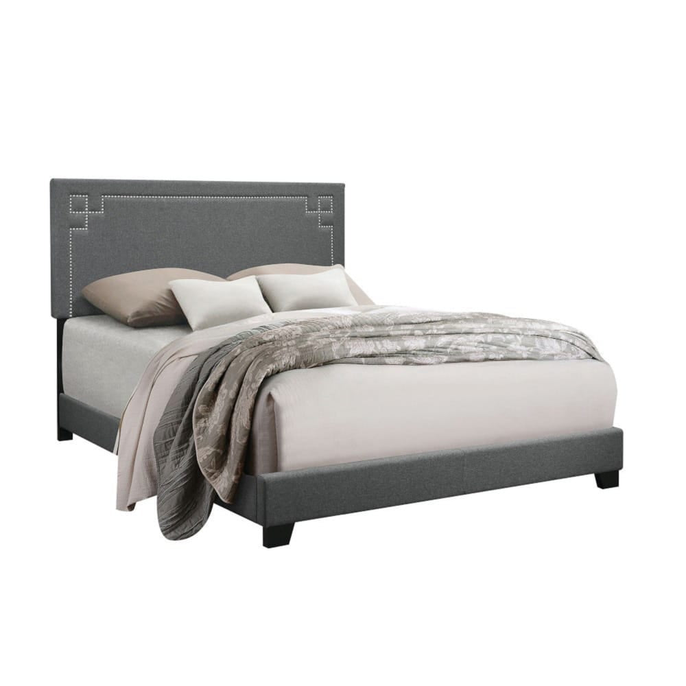 ACME Furniture - Ishiko II - Eastern King Bed - Gray Linen - 20907EK view 1