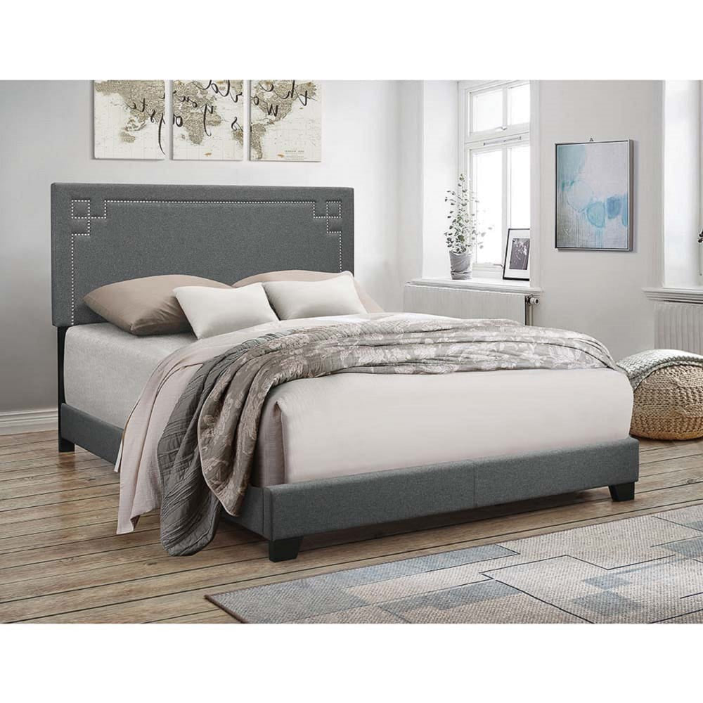 ACME Furniture - Ishiko II - Eastern King Bed - Gray Linen - 20907EK view 2