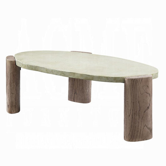 ACME Furniture - Jacinda Coffee Table - Weathered Gray & Oak - LV01929 veiw 1