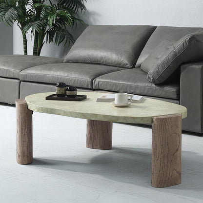 ACME Furniture - Jacinda Coffee Table - Weathered Gray & Oak - LV01929 veiw 4