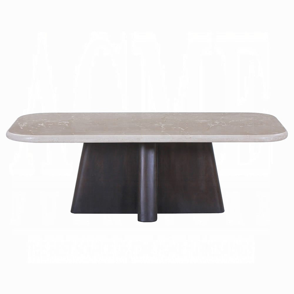 ACME Furniture - Jacory - Coffee Table w/Bottocino Marble Top - Bottocino Marble Top &  Espresso - LV04765 view 3
