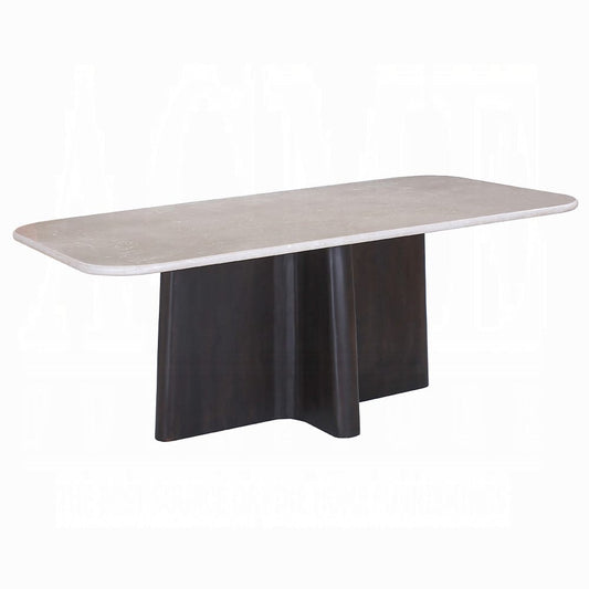 ACME Furniture - Jacory - Dining Table w/Bottocino Marble Top - Bottocino Marble Top &  Espresso - DN04775 view 1