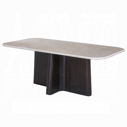 ACME Furniture - Jacory - Dining Table w/Bottocino Marble Top - Bottocino Marble Top &  Espresso - DN04775 view 2