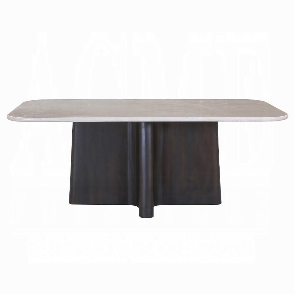 ACME Furniture - Jacory - Dining Table w/Bottocino Marble Top - Bottocino Marble Top &  Espresso - DN04775 view 3