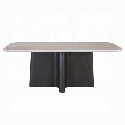 ACME Furniture - Jacory - Dining Table w/Bottocino Marble Top - Bottocino Marble Top &  Espresso - DN04775 view 3