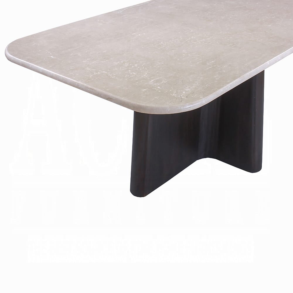 ACME Furniture - Jacory - Dining Table w/Bottocino Marble Top - Bottocino Marble Top &  Espresso - DN04775 view 4