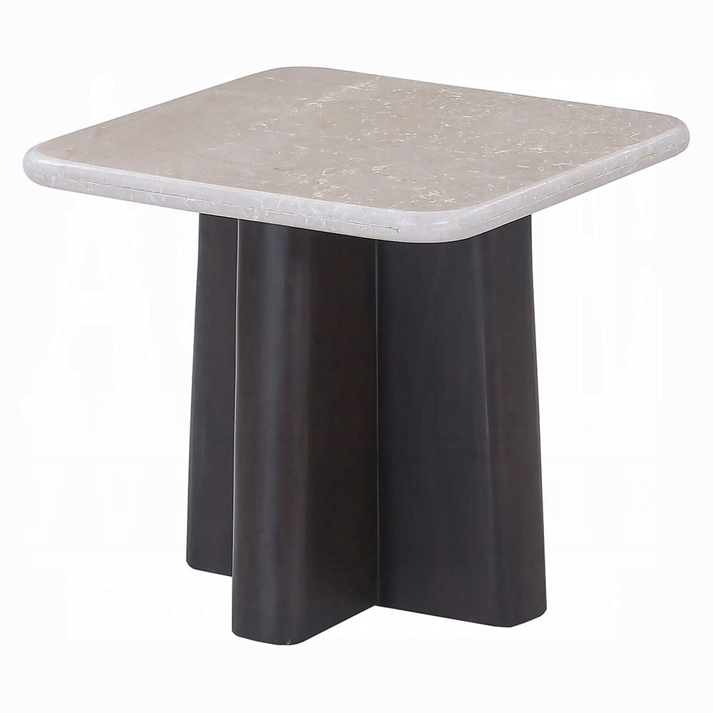 ACME Furniture - Jacory - End Table w/Bottocino Marble Top - Bottocino Marble Top &  Espresso - LV04766 view 1