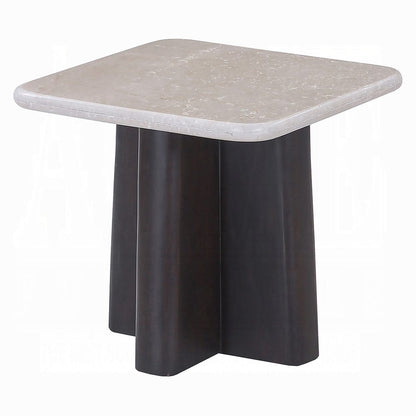 ACME Furniture - Jacory - End Table w/Bottocino Marble Top - Bottocino Marble Top &  Espresso - LV04766 view 1