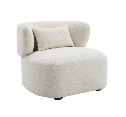 ACME Furniture - Jaicy Accent Chair w/Pillow - Beige Boucle - AC02589 veiw 1