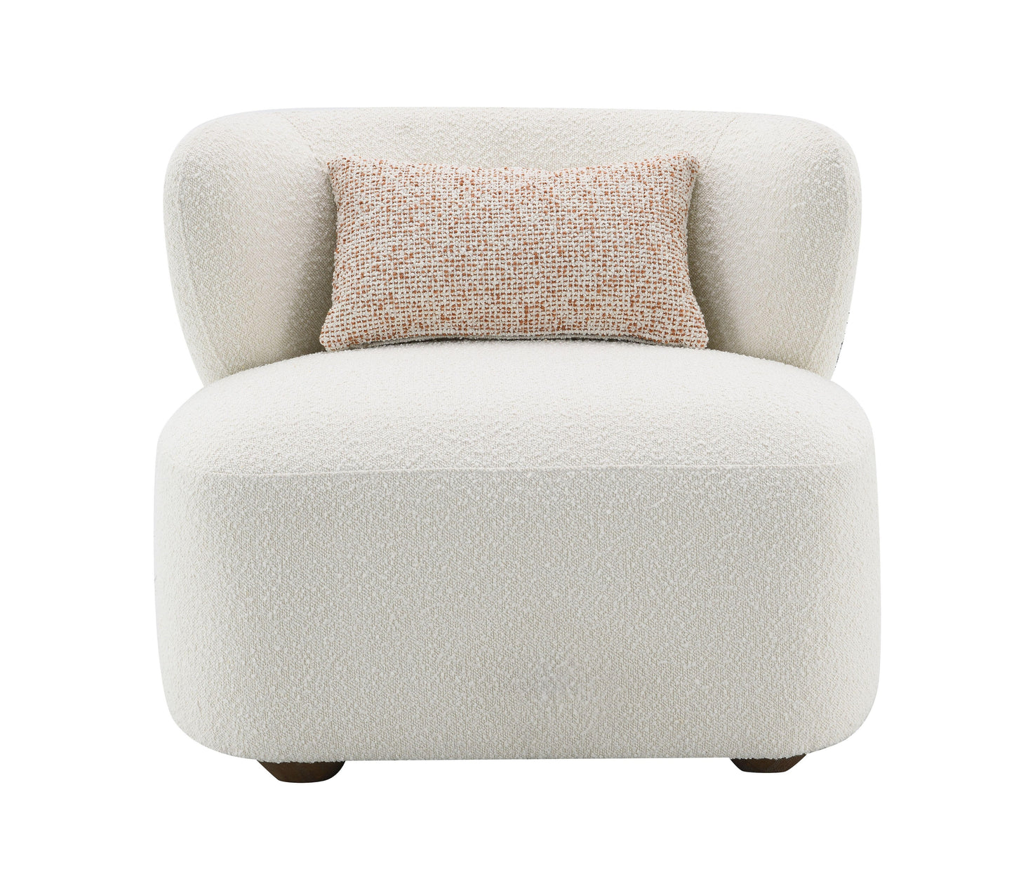 ACME Furniture - Jaicy Accent Chair w/Pillow - Beige Boucle - AC02589 veiw 3