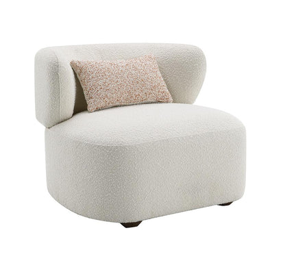 ACME Furniture - Jaicy Accent Chair w/Pillow - Beige Boucle - AC02589 veiw 4