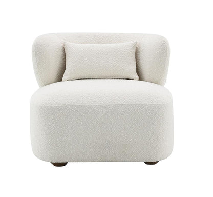 ACME Furniture - Jaicy Accent Chair w/Pillow - Beige Boucle - AC02589 veiw 5