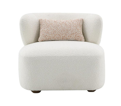 ACME Furniture - Jaicy Accent Chair w/Pillow - Beige Boucle - AC02589 veiw 6