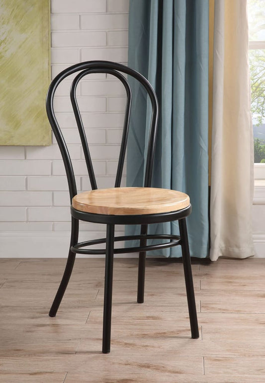 ACME Furniture - Jakia - Side Chair (Set of 2) - Black & Natural - 96815 view 2