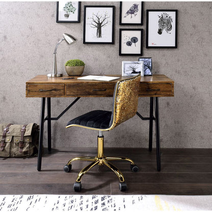ACME Furniture - Jalia - Writing Desk - Rustic Oak & Black - 92645 view 2