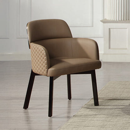 ACME Furniture - Jamonica - Arm Chair  - Brown & Beige Synthetic Leather & Gold  - DN60022 view 5