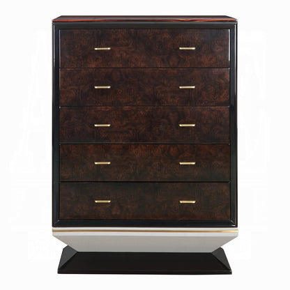 ACME Furniture - Jamonica - Chest - Glossy Wood Grain Top & Gold  - BD20026 view 2