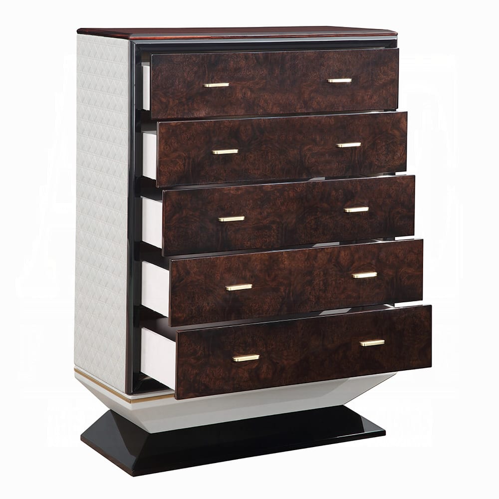 ACME Furniture - Jamonica - Chest - Glossy Wood Grain Top & Gold  - BD20026 view 3