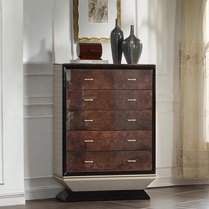ACME Furniture - Jamonica - Chest - Glossy Wood Grain Top & Gold  - BD20026 view 4